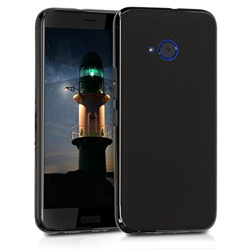 kwmobile HTC U11 Life 用 ケース - スマホカバー - 携帯 保護ケース 黒色マット