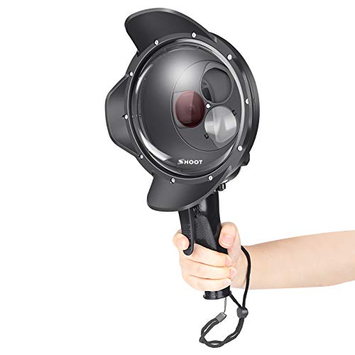 SHOOT ドームポート for GoPro Hero7/6/5 Black 赤色フィルターと10倍拡大鏡付き トリガー撮影