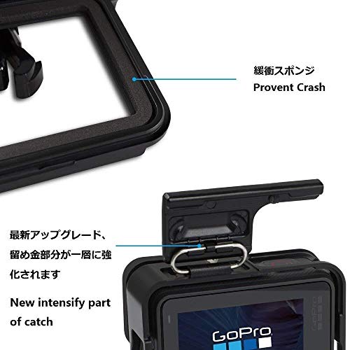 TsLYY GoPro HERO7 BLACK・HERO6・HERO5専用保護フレーム＋9H液晶フィルム GoPro保護セットGoProケース ハウジング 液晶保護フレーム