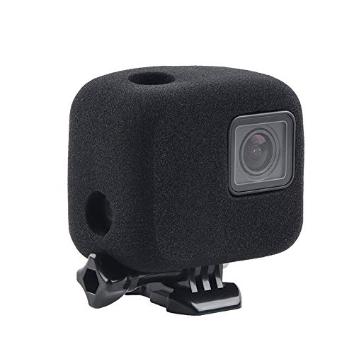 HEQEEZ 防風カバー GoPro Hero7/6/5用、防風スポンジケース騒音 低減 カバー ビデオ 録画用