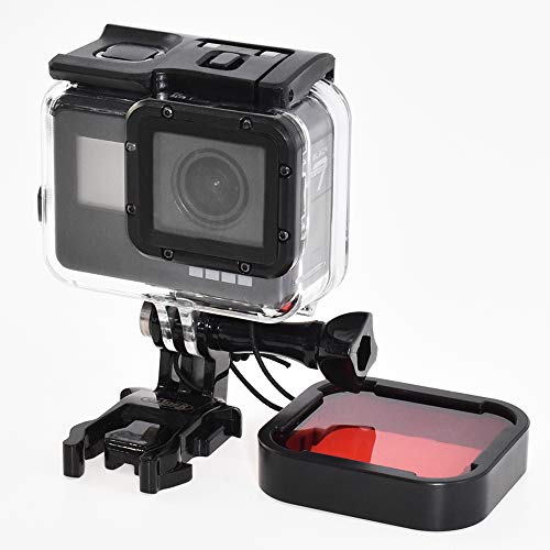 [GLIDER] GoPro用 (対応機種：HERO7black/HERO6/HERO5) 水中用フィルター 赤 (GoPro純正ダイブハウジング対応) (mj79) ダイビングフィルター レンズフィルター 防水ハウジング対応 海中撮影 水中撮影 GLD3556MJ79