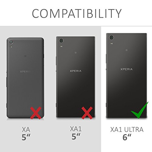 kwmobile Sony Xperia XA1 Ultra 用 ケース - スマホカバー - 携帯 保護ケース ダークピンク/薄ピンク/透明 ソニー エクスペリア ウルトラ