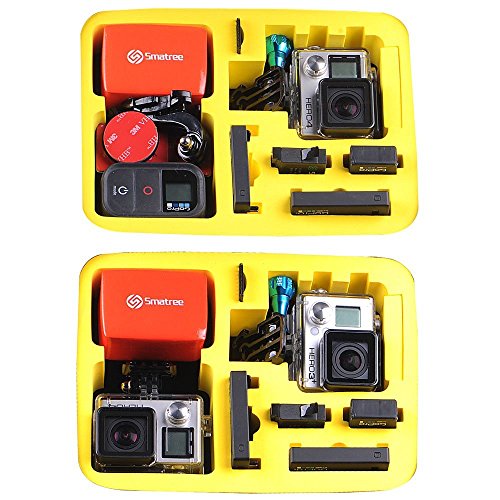 カメラケース GOPRO HERO4,HERO3,HERO3+,HERO2対応 Smatree SmaCase G160S（外側ブラック 内側イエロー）