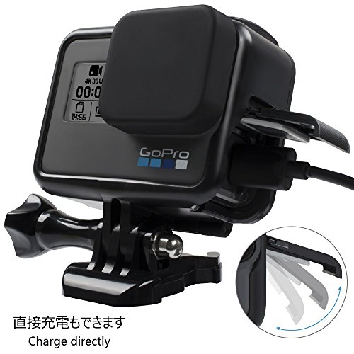 【Taisioner】GoPro HERO 5・GoPro HERO6 GoPro・HERO7 Black用 保護フレーム+シリコンレンズカバー 第二世代 スポーツカメラアクセサリー ブラック・グレー (ブラック（黒）)