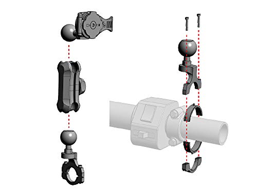 [REC MOUNT+ / レックマウントプラス] Moto3 マウント ナロータイプ [R+Moto3BK](ブラック)「マウントのみ、別途 専用ケース必要」