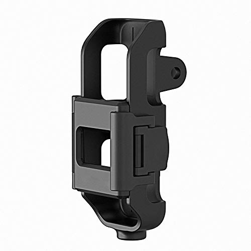 DELUXEFOX DJI OSMO POCKET 拡張マウントアダプター ブラケット 1/4ネジ穴 アクセサリー ブラック 保護カバー 拡張マウントアダプター 自撮り棒などの撮影アクセサリーを取り付け可能