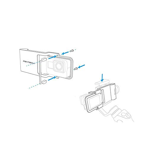 Kiowon スマホジンバル用アダプタープレート マウントプレート DJI osmo action/GOPRO Hero 7/6/5/4/3/3+ /DJI osmo mobile/osmo mobile 2/ ZHIYUN/FEIYU/Xiao YI 4K 互換