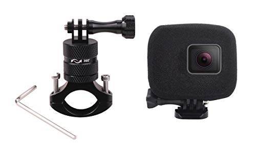GoPro 専用 バイク 自転車 撮影 ツール セット （ カメラマウント ／ 防風カバー ） ハンドル 固定