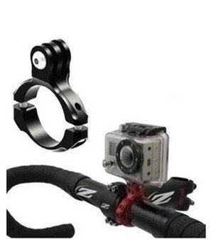 DONWELL 自転車・バイクにハンドルバー マウント シンプルタイプ GoPro(ゴープロ)HEROシリーズやSJ4000等アクションカメラ用（黒）