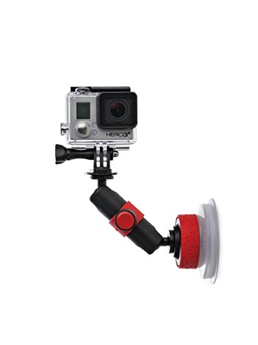 JOBY GoPro HERO5対応アクセサリ サクションカップ&ロッキングアーム ブラック/レッド 013301