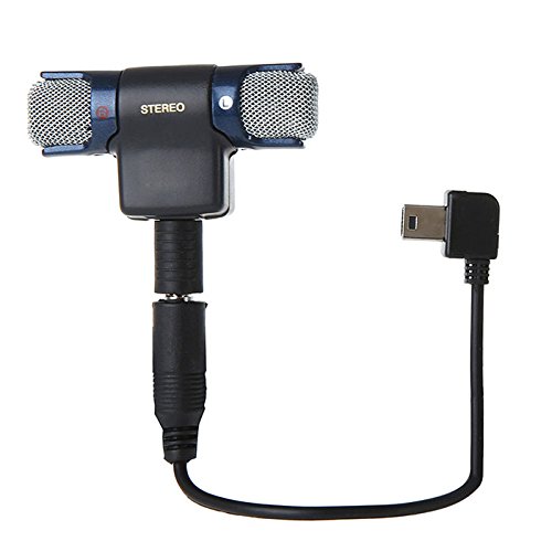 アクションカメラ用 ステレオ ミニマイク GoPro Hero 3 3 + 4 風の騒音 雑音 録音
