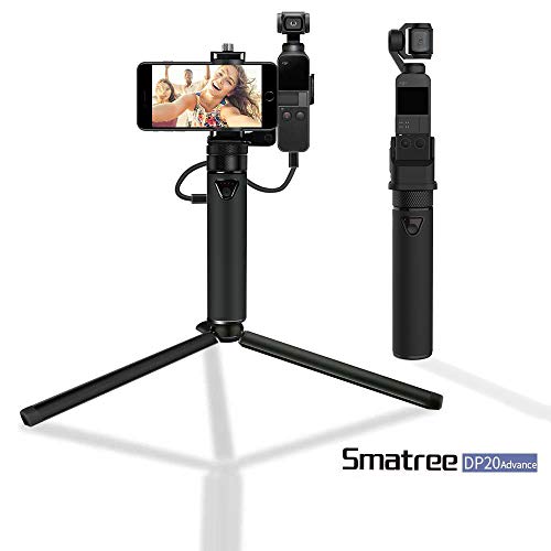 Smatree Osmo pocket充電器 充電ベース DJI Osmo Pocket用ハンドヘルドスマートフォンホルダーマウントブラケット 三脚付き