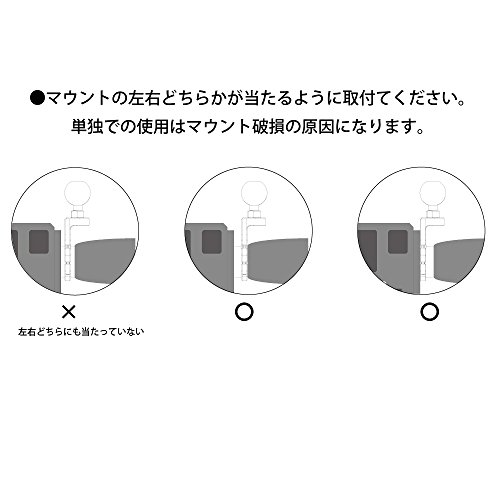 【REC-MOUNT25】ベース マウント部 (Cパーツ) C5 ナローパイプ クランプ ベース 22.2mm ブラック [RM25-C5]