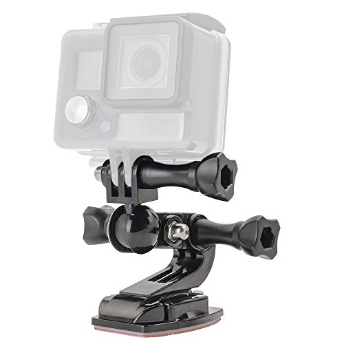 マウントは 二重保護 ヘルメットマウント360度回転可能 Goproアクセサリーキット Gopro hero7 6 5 4 3 +に対応