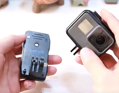 GoPro アクセサリー クリップ カメラ マウント かばん取り付け ハンズフリー アクションカメラで手ぶら撮影に SUREWO