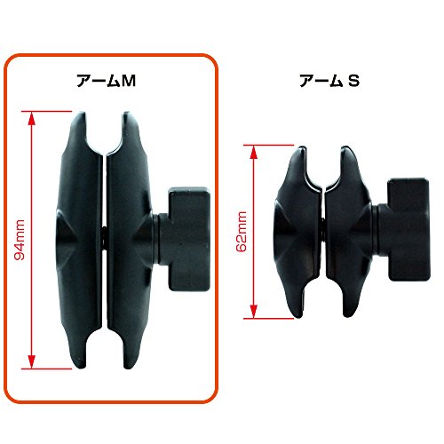 REC-MOUNTS バイクハンドルバーマウントセット タイプB Bar Mount Set for RICOH(リコー)アクションカメラ WG-M1 WG-M2 対応 【RC-21BBK-M318】