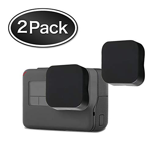 L-park Gopro Hero 7 Black /6 /5 (2018) 適応 9H 液晶保護保護フィルム 保護シート 貼りやすい 【フィルム 4枚 シリコン製レンズカバー 2個入】