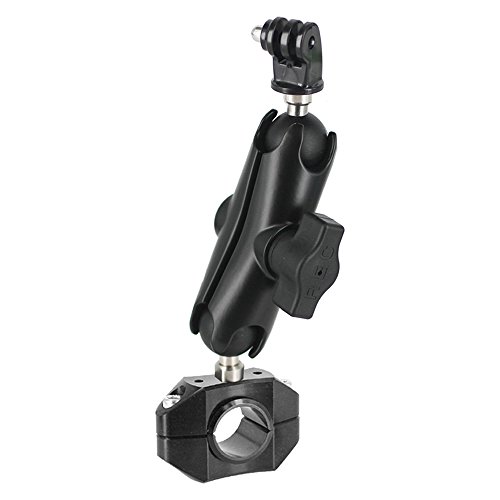 REC-MOUNTS GoPro (ゴープロ)用  バイク バーマウントセット  クランプ径22.2mm/25.4-26.0mm用 [REC-B21-BB(BK)M-GP]