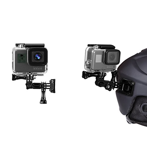 【Taisioner】GoPro HERO8 7 6 5 4 3+用 GoPro MAX用 ヘルメットマウントアクセサリー 自転車撮影用 バイク撮影用 (黒)