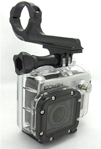 カメラマウント カメラホルダー GoPro Hero 適用自転車/バイク用ハンドルバーマウント シンプルタイプ アルミ製 360度回転 Innens　(黒)