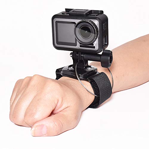 [GLIDER] GoPro用 アクセサリー 回転ハウジングマウント付 リストマウント x ゴープロ対応 手 腕 アーム 手首 (HERO8 HERO7 HERO6 HERO Session Osmo Action 対応) GLD7760GO45x