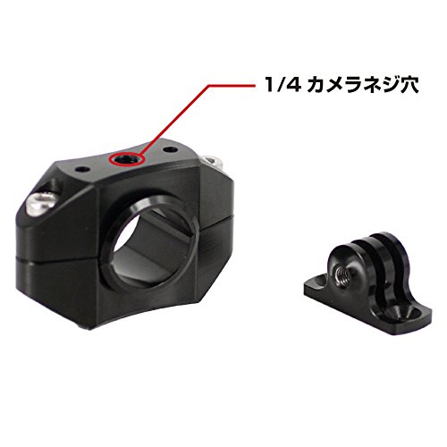 REC-MOUNTS バーマウント Type2 Bike Bar Mount for GoPro (ゴープロ)用[REC-B21-GP-SB]  (22.2/25.4-26.0mmシルバー)