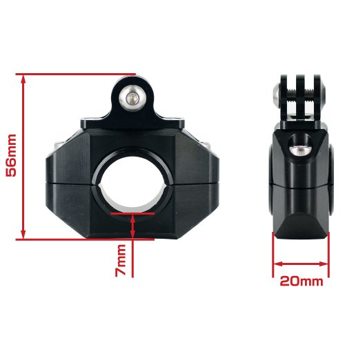 REC-MOUNTS バーマウント Type2 Bike Bar Mount for GoPro (ゴープロ)用[REC-B21-GP-SB]  (22.2/25.4-26.0mmシルバー)