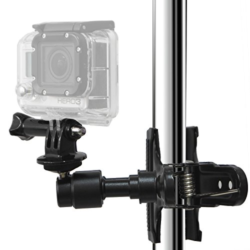 GoPro クランプマウント、CamKix製 - GoPro Hero 4, 3+, 3, 2, 1用、二重機能クリップマウント、ボール & ソケットと10