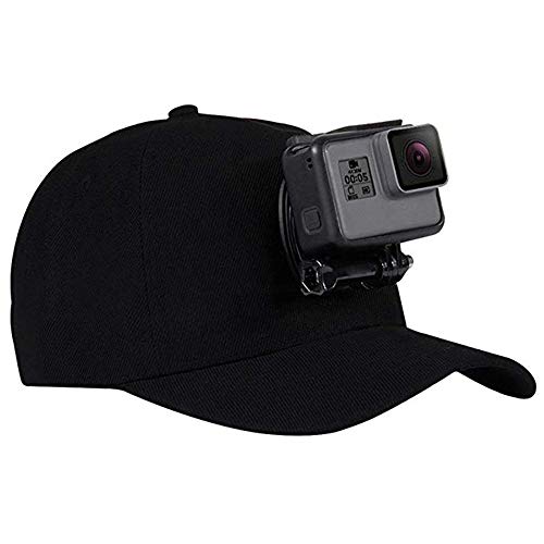 Kiowon DJI osmo action野球帽子マウント カメラマウント 脱着簡単 持ち運び便利 ブラック Osmo Pocket/GoProカメラシリーズ/Insta360 ONE系/Insta360/EVO対応可能