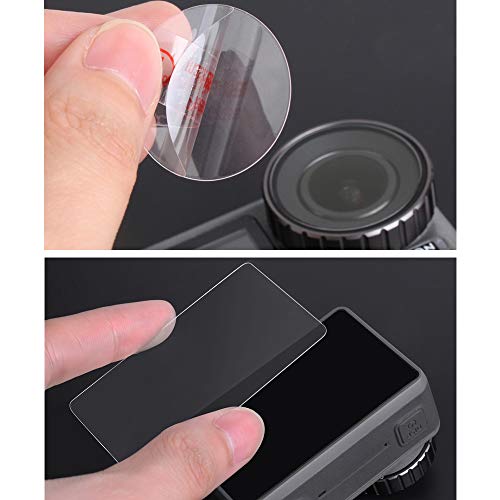 GOHIGH DJI OSMO Action ガラスフィルム 液晶保護フィルム 強化ガラス 高透過率 指紋気泡防止 (1セット)
