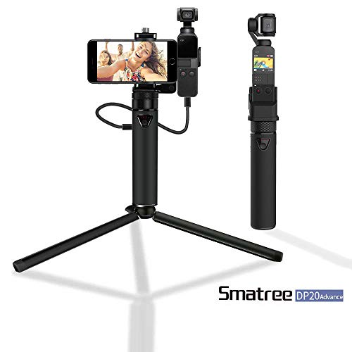 Smatree Osmo pocket充電器 充電ベース DJI Osmo Pocket用ハンドヘルドスマートフォンホルダーマウントブラケット 三脚付き