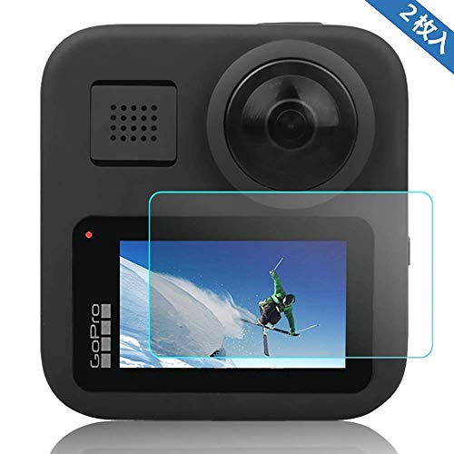 KONEE Gopro Hero MAX フィルム 【2枚セット】 日本旭硝子素材採用 カメラ液晶保護 硬度9H 高透過率 超薄 液晶保護 貼り付け簡単 Gopro Hero MAX ガラスフィルム