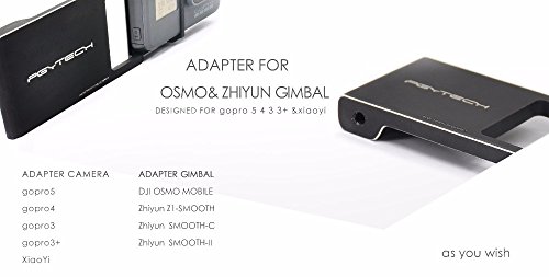 PGYTECH Gopro 5 4 3+ アダプタ スイッチ 取付板for Osmo モバイル ジンバル ハンドヘルド Xiaoyi アクセサリー