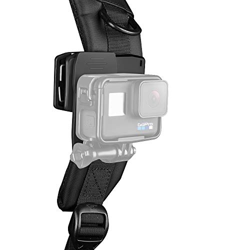 XIAOYINREN アクションカメラ用 クリップマウント 登山リュック・ザック バックパック用 360°回転 グリップ式 肩部用