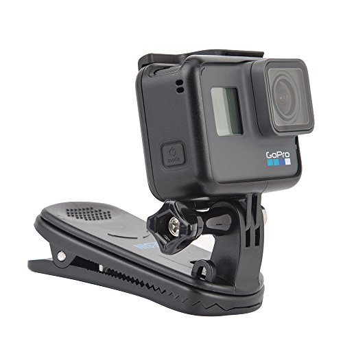 TELESIN 360°回転式 クリップ マウントGopro Hero 2/ 3/ 3+/4/5/6/7などのスポーツカメラに対応