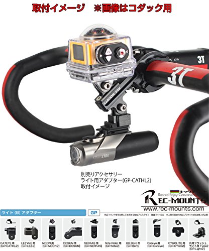 REC-MOUNTS ダブルバーマウント Double Bar mount for パナソニック ウェアラブルカメラ HX-A1H/HX-A500用 ハンドル/2デバイス向け[PS-31HX]