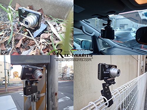 REC-MOUNTS(レックマウント) 回転式 クリップマウント Rotary Clip Mount for GoPro ゴープロ& デジカメ対応タイプ(REC-B53-K)