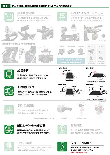 [REC MOUNT+ / レックマウントプラス] Moto2 マウント キット for 汎用アダプター[R+Moto2-3M](マウント+汎用アダプター)