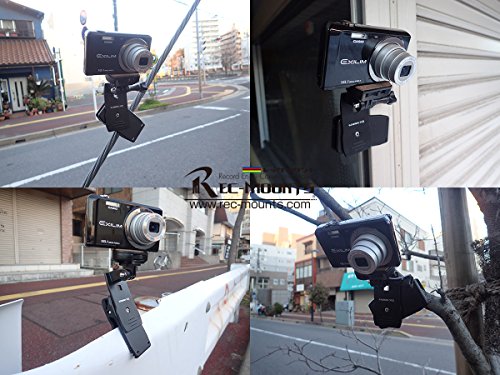 REC-MOUNTS(レックマウント) 回転式 クリップマウント Rotary Clip Mount for GoPro ゴープロ& デジカメ対応タイプ(REC-B53-K)