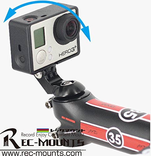 REC-MOUNTS トップキャップマウント タイプ1 Top Cap Mount for GoPro(ゴープロ)HEROシリーズ用 ステム/前方撮影に [REC-B09-GP]