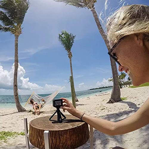 GoPro 用 三脚スタンド 自撮り棒 GoProハンドル 伸縮拡張 一脚 軽量 三脚マウントアダプター 1/4ネジ付き アクションカメラ 一脚 三脚