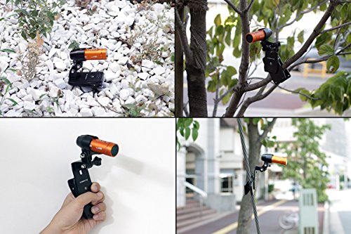 REC-MOUNTS 回転式 クリップマウント Rotary Clip Mount for パナソニック ウェアラブルカメラ HX-A1H/HX-A500用 ベルト・ショルダー・リュックに[PS-53HX]