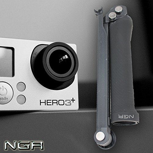 NGR（エヌジーアール） GoPro対応 Hero対応 自撮り棒 防水 セルカ棒 動画 撮影 ムービー Hero SJCAM SONY 調整可能 折り畳み式 三脚 カメラ 伸縮自在 アウトドア 旅行 観光 手持ち スポーツ アクション デジカメ マウント ハンドグリップ コンパクト 簡単収納