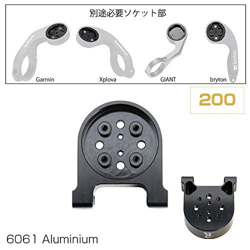 REC-MOUNTS(レックマウント) T11 汎用 コンボマウント 両持ちナロータイプ(下部アダプター付き) Garmin/GIANT/bryton/Xplova ソケット部対応[T T11-Narrow19+GP