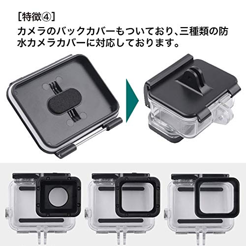 クランプ カメラ マウント ロールバー ポール レール チューブ GoPro SJCAM アクションカメラ