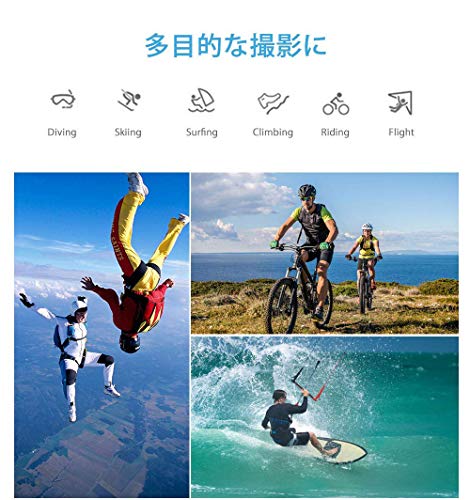 GoPro アクセサリー クリップマウント 360°回転式 バックパック取り付け ハンズフリー 手ぶら撮影 gopro Hero6/5/4/3/2 ゴープロ スポーツカメラ アクションカメラ 対応 ベルト・ショルダー・リュックに 2年保証