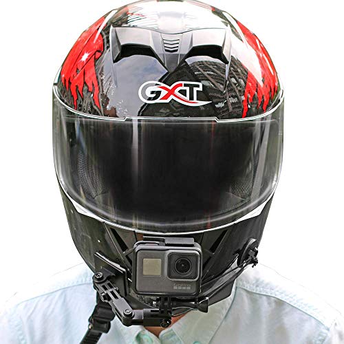 アルミニウム SUREWO ヘルメット カメラ マウント [ GoPro Hero 対応 ] 日本語説明書付 アゴ部分にも アクションカメラを取り付け固定 [ バイク 動画 の必需品 ]