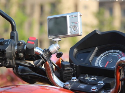 Kondolen 自転車 バイクにカメラを固定 カメラマウント ハンドルバー等のパイプに挟み込むだけの簡単とりつけ