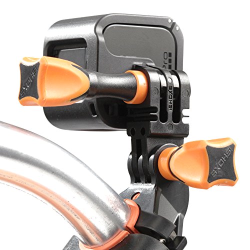 iSHOXS Bike Mount,すべての直径18~28 mmの管に、GoProが取り付けられています。滑り止めで完全に安定を確保する