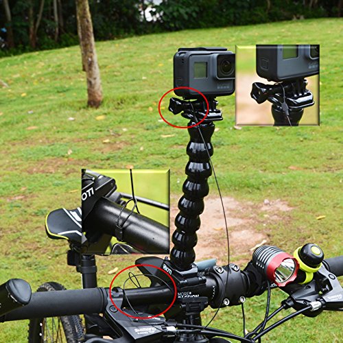 SIOTI スチールテザーストラップ5PCS GoPro Hero 5/4/3+/3/2/1/Session 他のスポーツカメラ 用 (60cm)